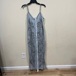 NWT ARRANGE Illusion Beaded Dress Bridal Silver Size 0 column maxi dress size 6 Photo 2