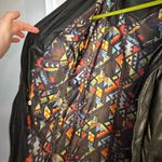 Luigi lamberto Women 50 Mid Length parka Leather Jacket Lined. Black. Black Size undefined Photo 10