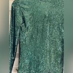 ZARA  Women Mini Green Sequin Dress NWT Photo 9