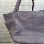 Coach F23284 Carrie Purple Grey Pebble Leather Park Tote w/COA Photo 4
