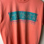 Vintage 90s Touching Lives With Love T Shirt Pink Large L USA Hearts Graphic Tee Photo 4