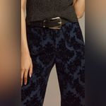 Anthropologie Maeve The Colette Cropped Wide-Leg Pants: Floral Ponte Edition Photo 3