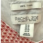 Rachel Zoe ‎ Linen Patchwork Floral Paisley Midi Dress Pockets Multicolor Size 10 Photo 8