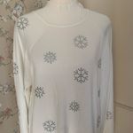 Marled Reunited Clothing  | White snowflake sweater Photo 4