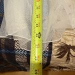 Elegant Off White Sheer Tie waist bathing suit cover up size L Size L Photo 6