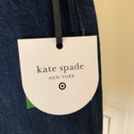 Kate Spade X Target NWT High Rise Straight Leg Wide Cuff Size 4 Blue Photo 3