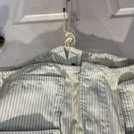 Forever 21 Jean Jacket Womens Size Large Over Sized Coat Railroad Stripe Shirt Photo 2