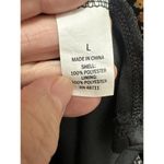 Ophelia Roe Womens Large Black Floral Long Sleeve Pullover Dress Boho Country Photo 3