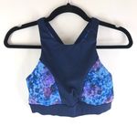 Tyr. Womens Amira Bikini Top Active Swimwear Maximum Support Floral Navy Blue S Photo 0