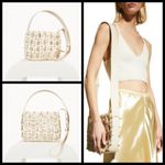 Cult Gaia ππ Terra Cutout Square-Link Crossbody Bag ~ Off White NWT Photo 2