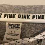 PINK - Victoria's Secret Maroon Lace Up Pullover Sweatshirt Photo 2