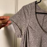 We The Free Free People | Nori Drapey Scoop Neck Short Sleeve T-Shirt Gray Sz XS Photo 3