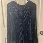 Elegant Navy Blue Evening Gown Size XL Photo 6