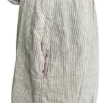 Hill House  Size Large Linen The Laura Dress Lilac Stripe $165 Photo 6