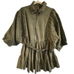 Free People Green Hampton Mini Dress Size L P2P 33.5” New w/o Tag MSRP $198 SOO Photo 8