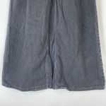 Topshop WOMANS jeans in Washed Black Wide leg high rise pleated culotte jeans 26 Photo 2