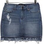 Liverpool Women's Fairhaven Blue Denim Medium Wash Casual Jean Skirt Size 25 / 0 Photo 0