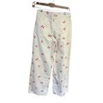 Forever 21  Bow Embroidered Baggy Pants Sz S 27/32 Wide Leg NWT Photo 1