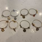 ALEX AND ANI Letter J Monogram Charm Pendant Bangle Bracelet Photo 2