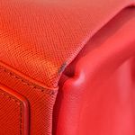 MCM 2-Way Red Leather Top Handle Shoulder Bag - Preowned Photo 6