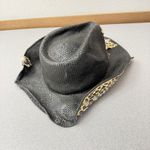 Peter Grimm Women Cowboy Hat Black Leopard Crosses Rhinestones Embellished Photo 3