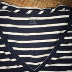 Madewell  navy striped v-neck knit T-shirt dress Photo 2