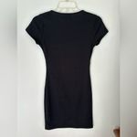 Princess Polly  black ribbed short sleeve dress size 4 Photo 9