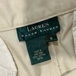 Ralph Lauren Lauren  6” Beige Khaki Shorts Cuffed Chino 100% Cotton Size 6 Photo 4
