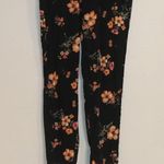 H&M Divided Black Floral Pants Sz 8 Photo 3