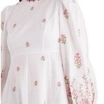 The Poppy Floral Embroidered Midi Dress Size M Photo 12