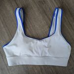 Athleta  White and Blue Sports Bra Sz M Photo 0