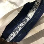 Lilly Pulitzer navy cap sleeve green jewel neckline stitched shift dress Photo 9