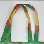 Cat Print Canvas Tye dye floral Rasta colors tote Bag Yellow Photo 5