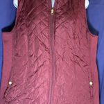 kim rogers Red Quilted Zip Vest Size XL Photo 0