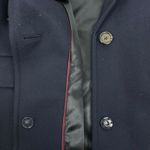 J.Crew Wool Blend Melton Boyfriend Coat One Button Navy Blue Size 12 Photo 9
