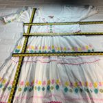 Simply Southern Maxi Dress Womens XXL White Embroidered Turtle Flowers Boho New Photo 2