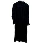 Free People  Black Maxi Shirt‎ Dress Sheer Gauzy Size M Boho Beachy Swim Coastal Photo 1