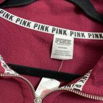 PINK - Victoria's Secret Victorias Secret PINK maroon fleece pullover sweater, size M, NWT Photo 1