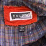 Vintage Womens Suede Leather Jacket Size 14 Plaid Lined Orange Hooded Macalister Photo 3