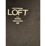 Loft  Petite Tank Top Metallic Gold‎ Sparkle Black Sleeveless Party Photo 2