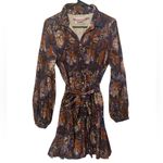 Chufy Women's Ushi Mini Shirt Dress Purple in Forever Patagonia size small Brown Photo 9