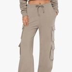 We Wore What Cargo Sweat Pant-Stone Photo 0