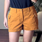 Abercrombie & Fitch  Vintage Y2K cargo shorts brown orange A&F size 10 Photo 0