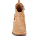 Frye and Co. ankle boot Womens Palma Stacked Heel Booties Light Tan Size 9 Photo 8