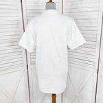 Hallmark Vintage Graphic T Shirt I Breathe Therefore I Shop White Large Photo 3