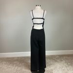 AQUA Backless Wide Leg Pant Sleeveless Jumpsuit Side Pockets Black Size 12 Photo 1