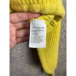 American Eagle Womens Cropped Knit Hoodie Yellow Pullover Sweater size‎ XS Photo 2