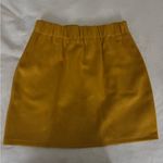 Shinestar  Yellow Lace-Up Mini Skirt Photo 2