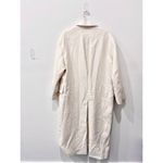ZARA Wool-Blend Double Breasted Button Oversized Coat Cream Women's Size Medium Photo 2