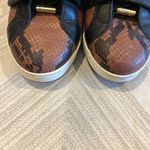 Jimmy Choo  Brown & Brown Snakeskin Double Velcro High Top Sneakers - Size 37 Photo 6